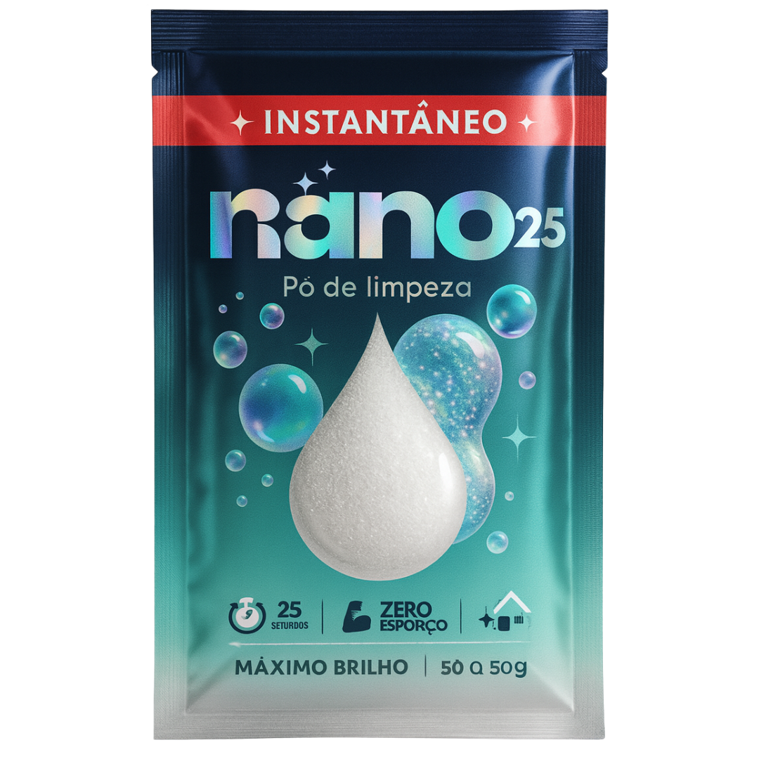 Nano25 - Pó de Limpeza Instantâneo